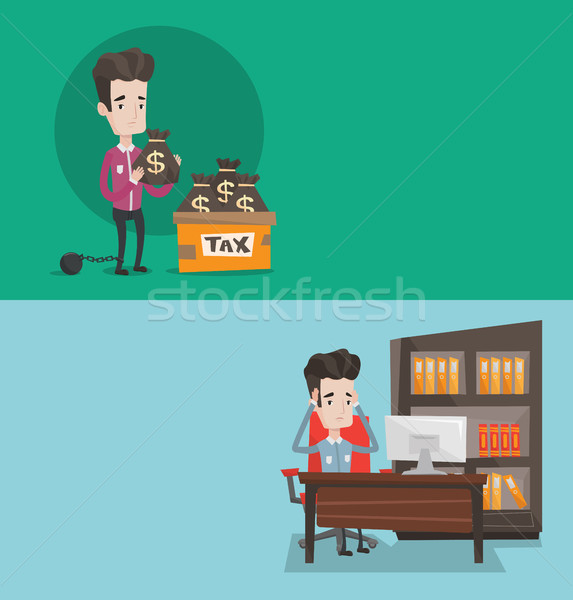 Two business banners with space for text. Stock photo © RAStudio