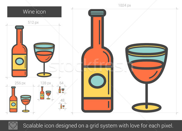 Wine line icon. Stock photo © RAStudio