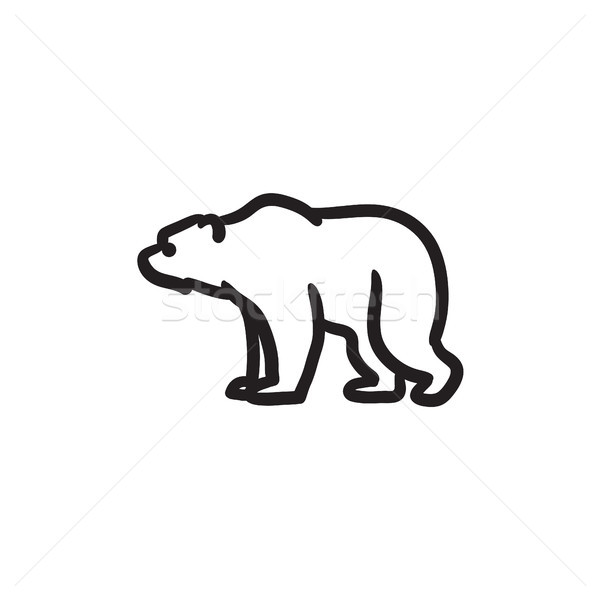 Bear sketch icon. Stock photo © RAStudio