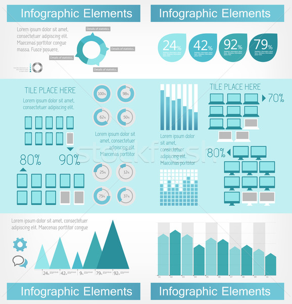 ストックフォト: 業界 · インフォグラフィック · 要素 · eps · 10 · コンピュータ