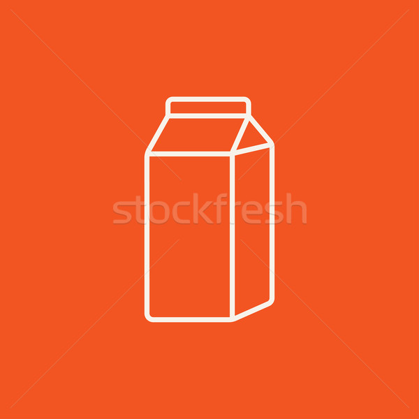 Packaged dairy product line icon. Stock photo © RAStudio