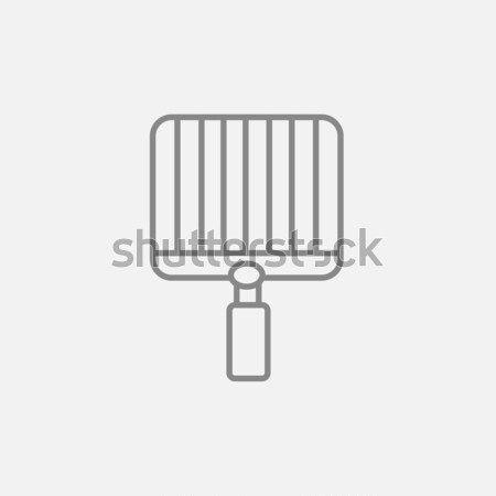 Empty barbecue grill grate line icon. Stock photo © RAStudio