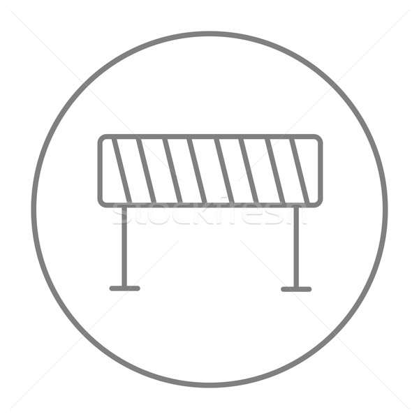 Road barrier line icon. Stock photo © RAStudio