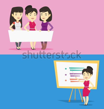 Two business banners with space for text. Stock photo © RAStudio