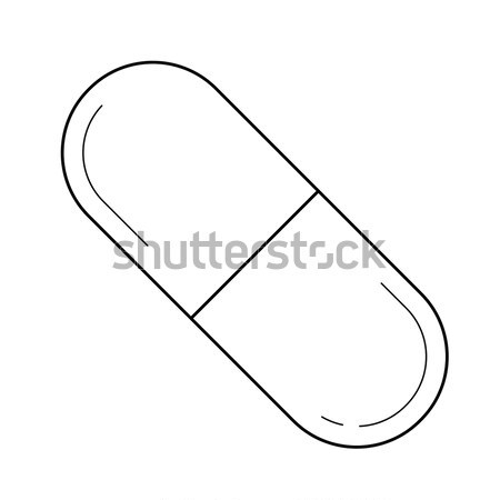 Pill line icon. Stock photo © RAStudio