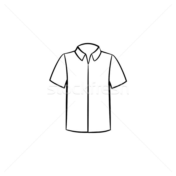 Polo shirt hand drawn sketch icon. Stock photo © RAStudio