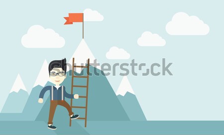 Businessman holding his bag  Stock photo © RAStudio