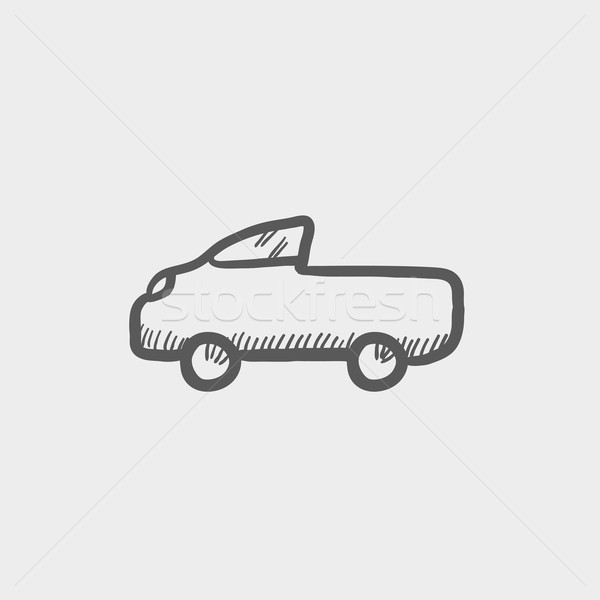 Pick up truck sketch icon Stock photo © RAStudio