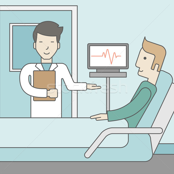 Doctor visiting patient. Stock photo © RAStudio
