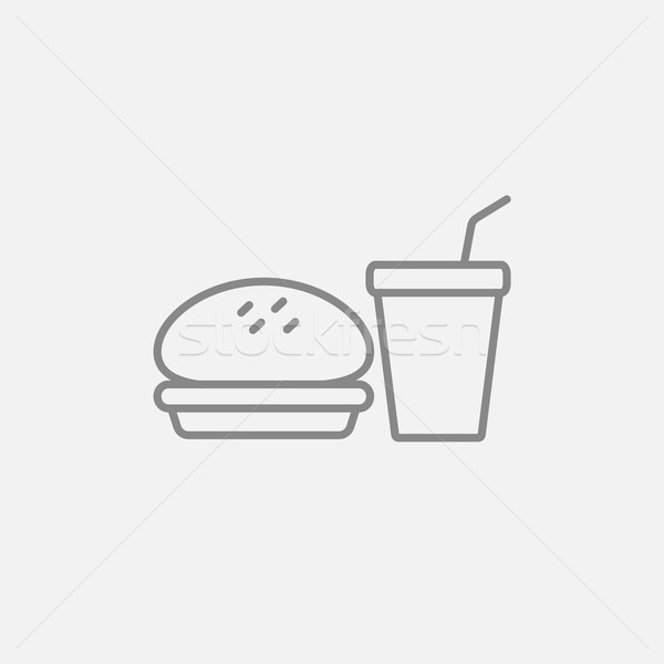 Fast food meal line icon. Stock photo © RAStudio