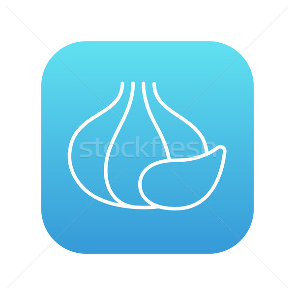 Garlic line icon. Stock photo © RAStudio