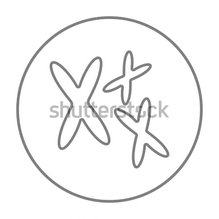 Chromosomes line icon. Stock photo © RAStudio