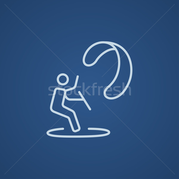 Kite surfing line icon. Stock photo © RAStudio