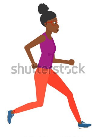 Sportive woman jogging. Stock photo © RAStudio