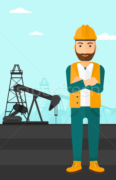 Cnfident oil worker. Stock photo © RAStudio