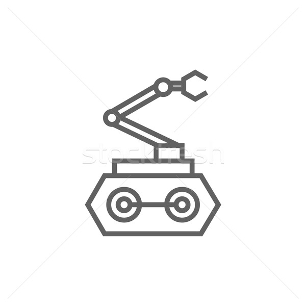 Industrial mechanical robot arm line icon. Stock photo © RAStudio