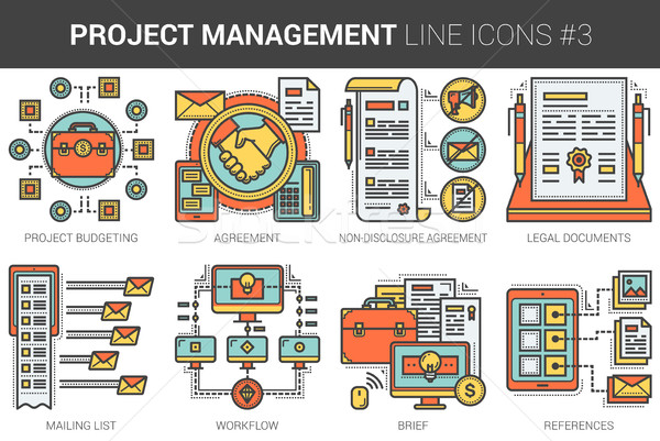 ストックフォト: プロジェクト · 管理 · 行 · インフォグラフィック · メタファー