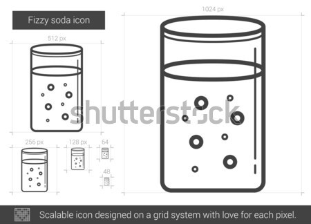 Fizzy soda line icon. Stock photo © RAStudio