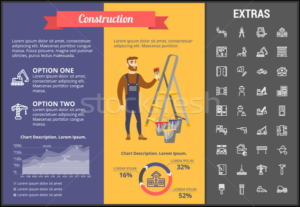 Construction infographic template and elements. Stock photo © RAStudio