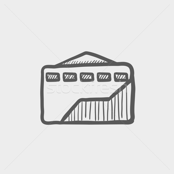 Envelope with handle sketch icon Stock photo © RAStudio