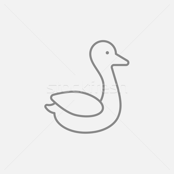 Duck line icon. Stock photo © RAStudio