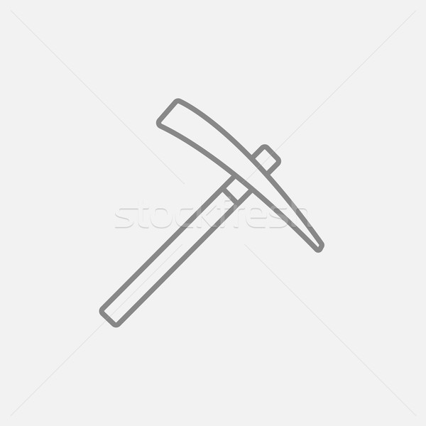 Pickax line icon. Stock photo © RAStudio