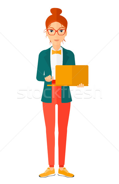 Woman using laptop. Stock photo © RAStudio