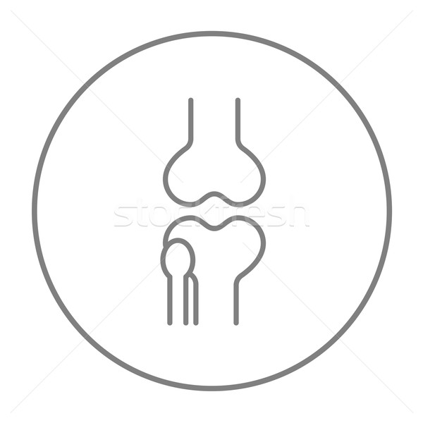 Knee joint line icon. Stock photo © RAStudio