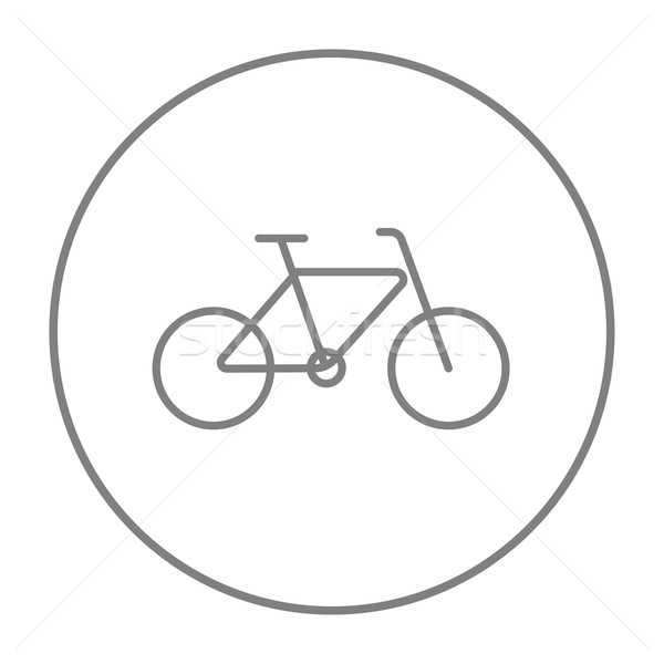 Fahrrad line Symbol Web mobile Infografiken Stock foto © RAStudio