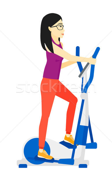 Woman making exercises. Stock photo © RAStudio
