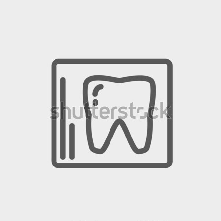 X-ray of tooth line icon. Stock photo © RAStudio