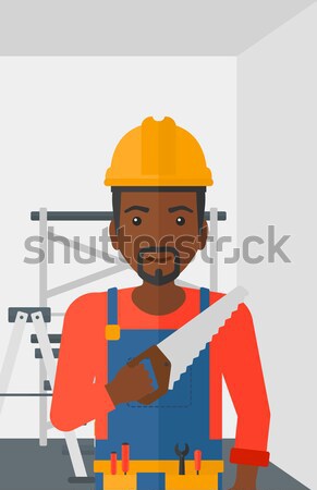 Builder showing thumbs up. Stock photo © RAStudio