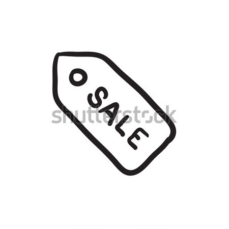 Sale tag sketch icon. Stock photo © RAStudio