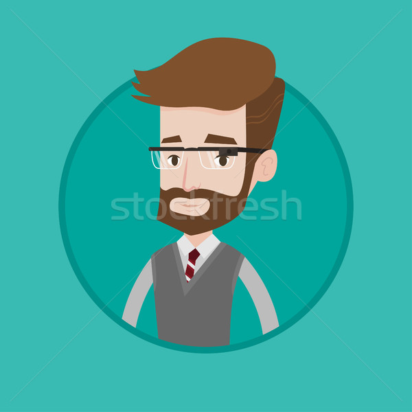 Young man wearing smart glass vector illustration. Stock photo © RAStudio