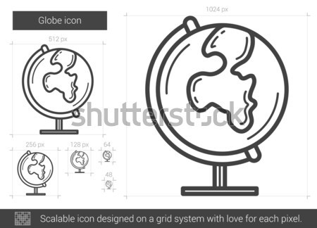 Globe line icon. Stock photo © RAStudio