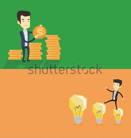 Two business banners with space for text. Stock photo © RAStudio