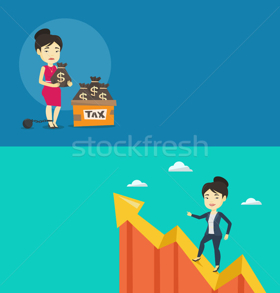 Two business banners with space for text. Stock photo © RAStudio