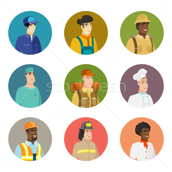 Vector set of characters of different professions. Stock photo © RAStudio