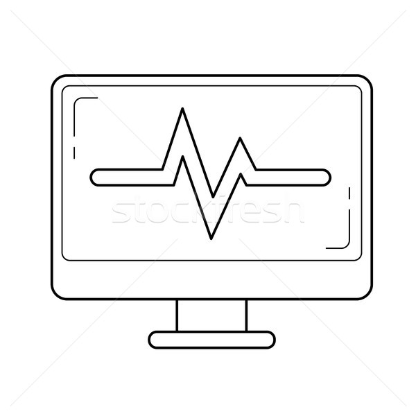 Data analysis line icon. Stock photo © RAStudio