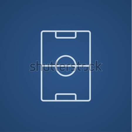 Stadion lay-out lijn icon web mobiele Stockfoto © RAStudio