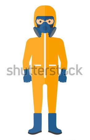 Man in protective chemical suit. Stock photo © RAStudio