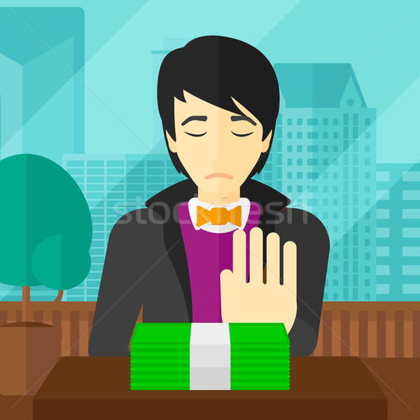 Man refusing bribe. Stock photo © RAStudio