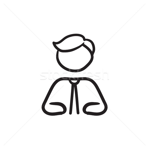 Businessman sketch icon. Stock photo © RAStudio