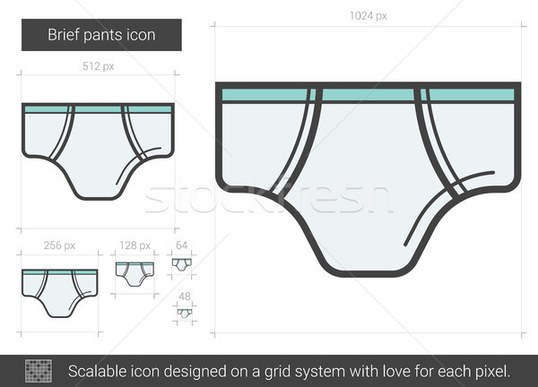 Pantalones línea icono vector aislado Foto stock © RAStudio