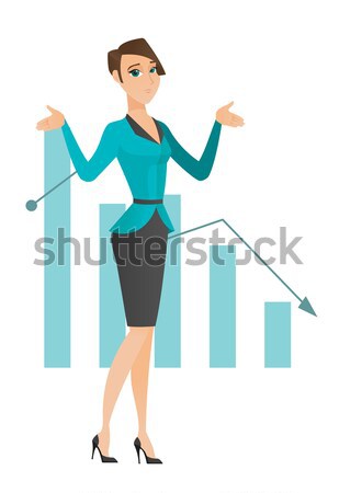 Bancrupt caucasian businessman with spread arms. Stock photo © RAStudio
