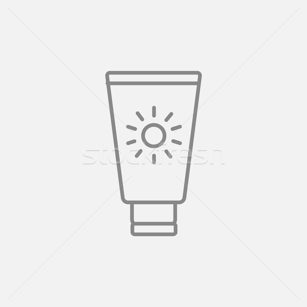 Sunscreen line icon. Stock photo © RAStudio