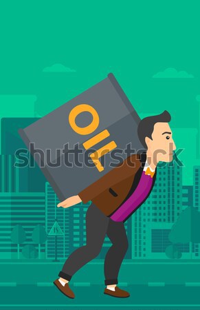 Woman with oil can. Stock photo © RAStudio