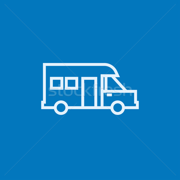 Motorhome line icon. Stock photo © RAStudio