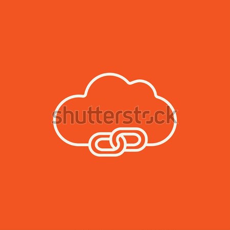 Cloud computing line icon. Stock photo © RAStudio