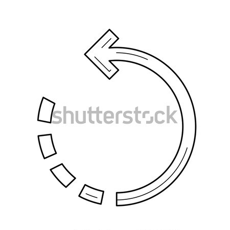 Rotate image line icon. Stock photo © RAStudio